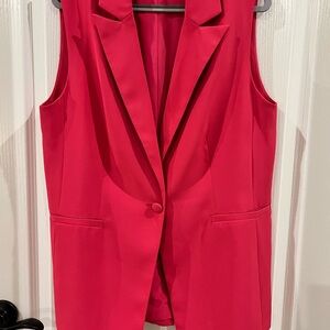House of Harlow 1960 Pink Sleeveless Blazer